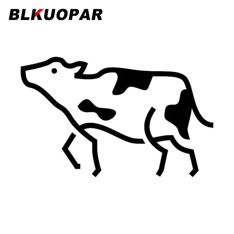 

BLKUOPAR наклейки с изображением коровы, виниловые наклейки для автомобиля, индивидуальные водонепроницаемые устойчивые к царапинам солнцезащитные украшения для холодильника