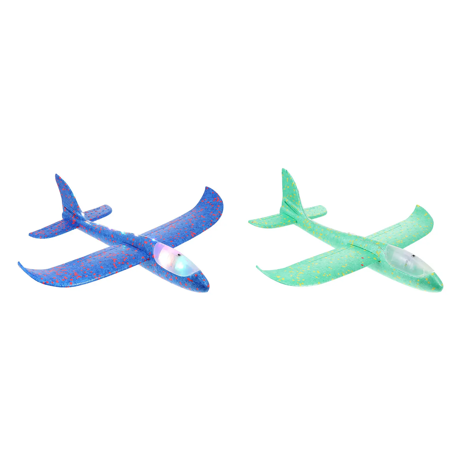 

2pcs Luminous Glowing Kid Toys EVA Foam Hand Aircraft Party Toys Throw Flying Glider Planes Kids Gifts Outdoor Games