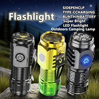 Super Bright LED Flashlight Torch Rechargeable USB MINI Fishing Lantern Powerful Mode Outdoors Camping Lamp Child's Flashlight