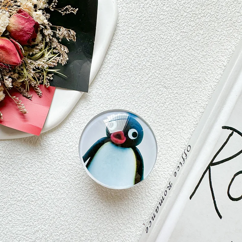 Cartoon Animal Penguin Cat Mobile Phone Bracket Korea Grip Tok Holder Supporter For iPhone Samsung Ring Back Case Grip tok
