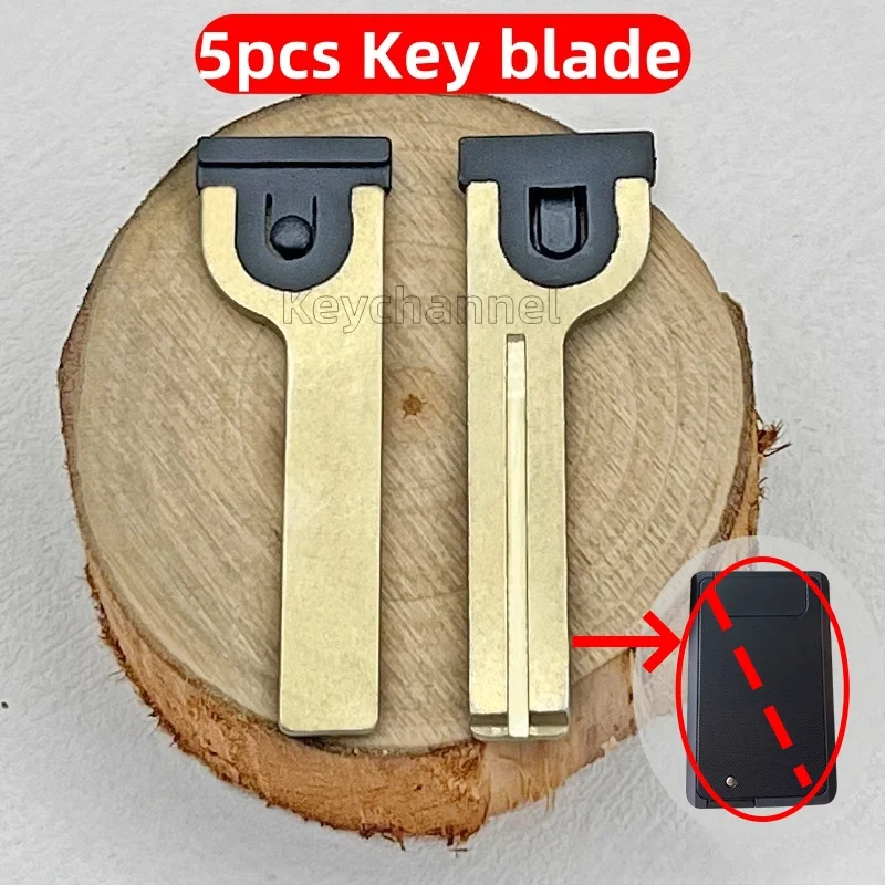 

Keychannel 5 шт. автомобильный смарт-ключ пустой брелок без ключа лезвие аварийное лезвие TOY40 лезвие для Toyota Crown умный пульт дистанционного управления замена