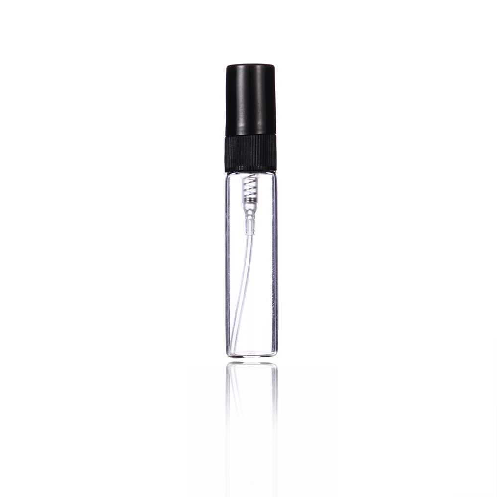 30/50/100pcs 2ml 3ml 5ml 10ml Portable Empty Refillable Bottle Glass Perfume Bottles  Cosmetics Bottle Sample Thin Glass Vials