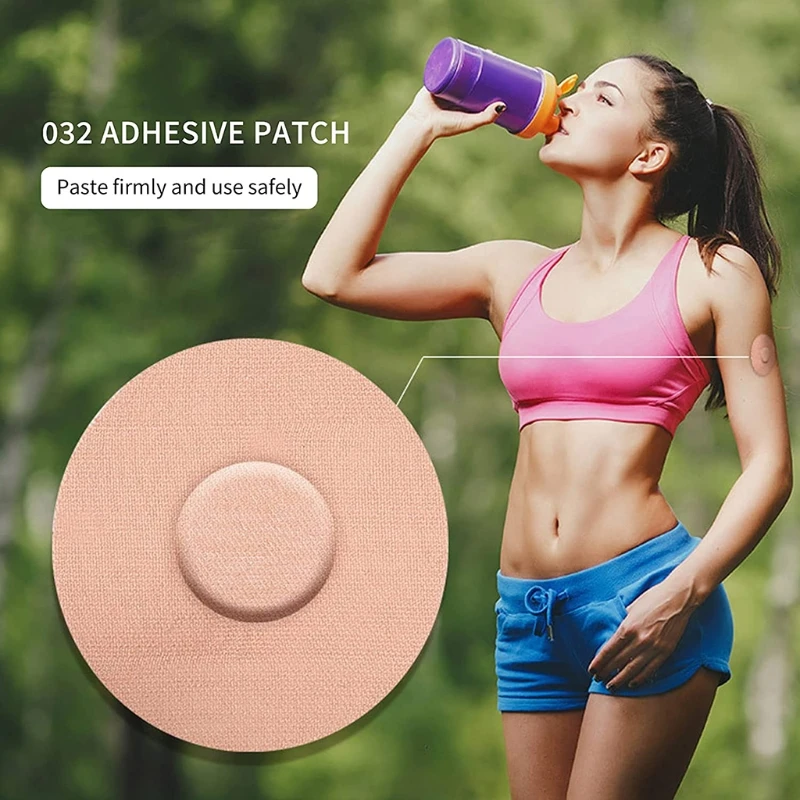 30x Patches Waterproof Adhesive Patch Latex Hypoallergenic Adhesive Waterproof Sensor Overpatch-Tape for Outdoor Climbe