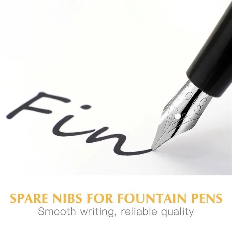 30 Pcs Fountain Pen Nibs Stainless Steel Pen Nibs Fountain Pen Replacement Nibs Writing Signing Calligraphy Pen Nib Set