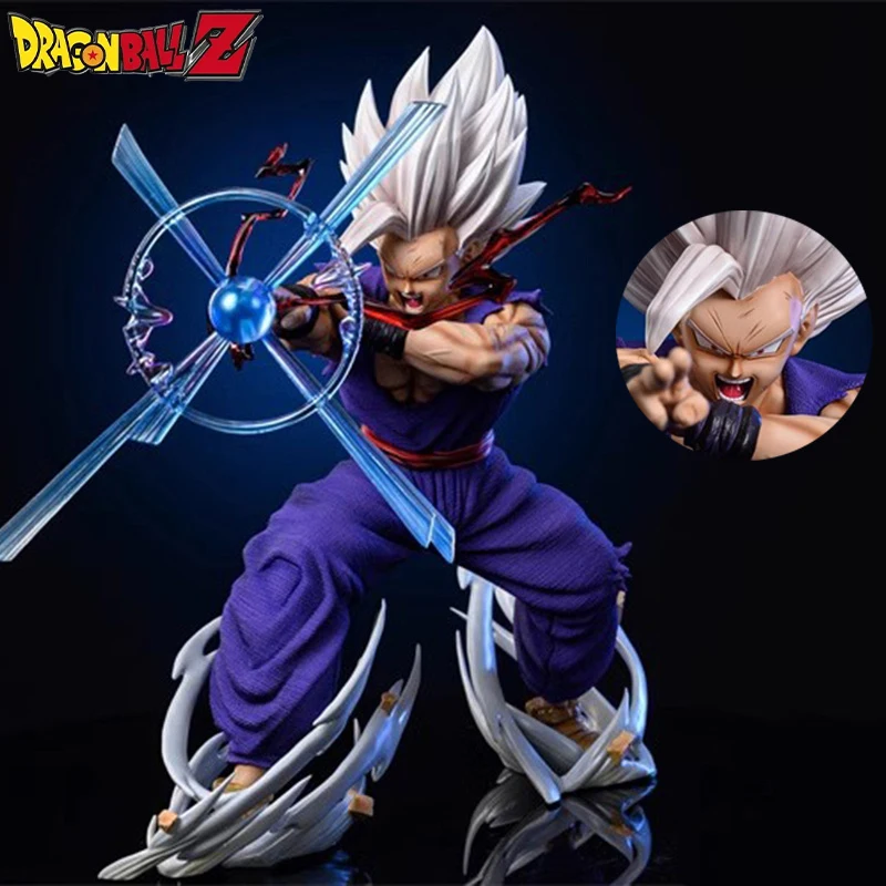 Anime 25cm Figures Dragon Ball Gohan Figures Son Gohan Ssj3 Action Figure Magic Guan Light Kill Cannon Collection Model Doll Toy