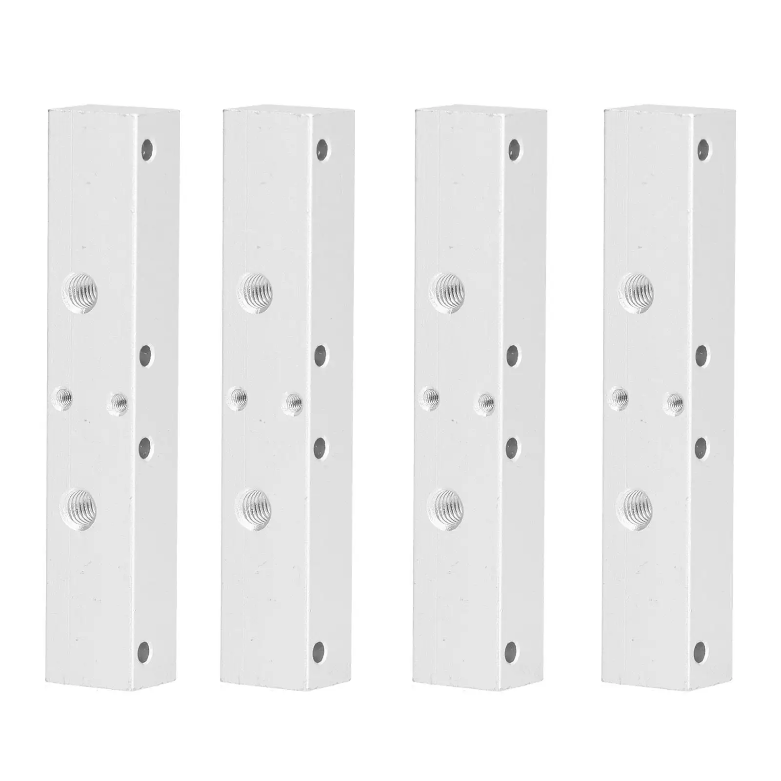 4Pcs Aluminum Heat Block with Dual Nozzle Throat for makerbot MK8 3D Printer Accessories