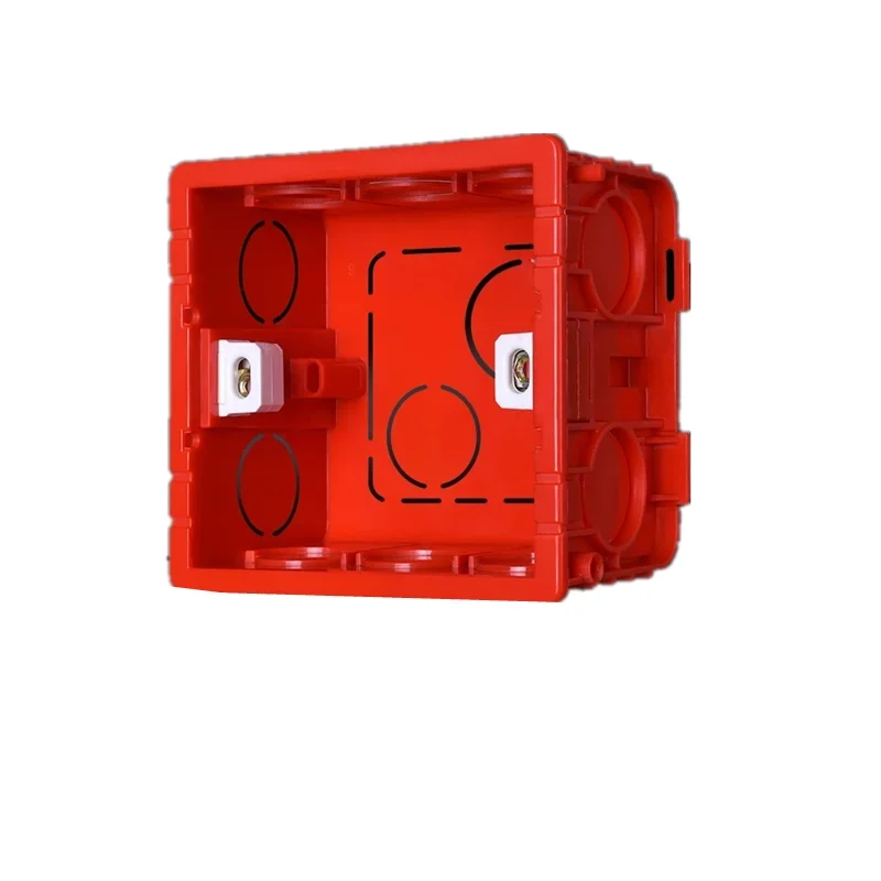 Type 86 General electric wall switch socket mounting box, switch socket junction box hidden in the mounting box white red blue