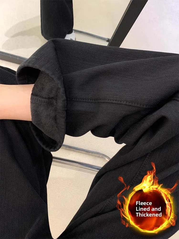 Bla Fce اصطف ثي مستقيم الساق الجينز المرأة ربيع جديد حجم كبير الاغراء عالية الخصر إخفاء الورك سليم بنطال ذو قصة أرجل واسعة #1