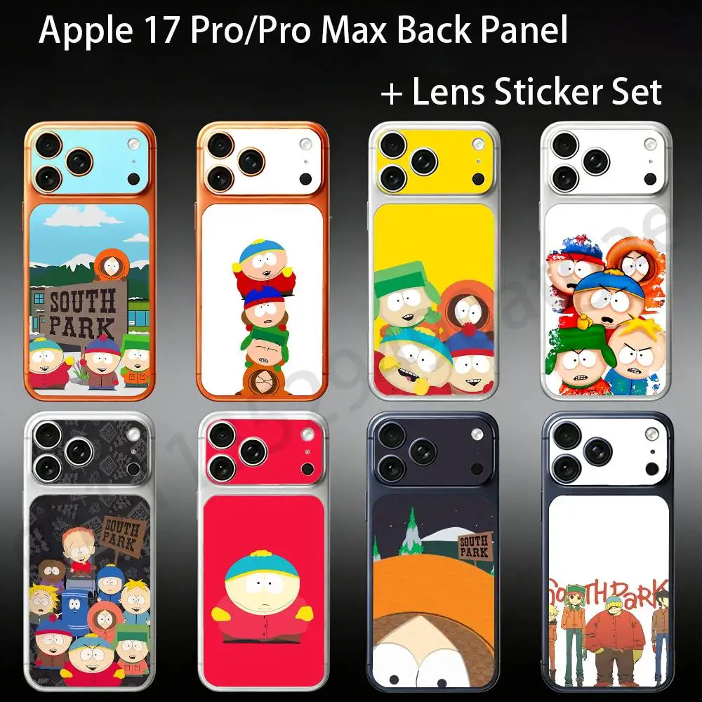 

Cartoon S-South P-Park For iPhone 17proMax/17pro Full Cover Decal Skin Wrap Colorful Rear Protective Sticker Film