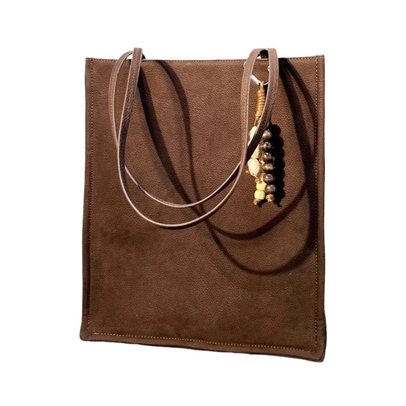 

Женская винтажная сумка-тоут из искусственной замши, большая вместительная ручная сумка на плечо и подмышки, осенне-зимние сумки, кошельки