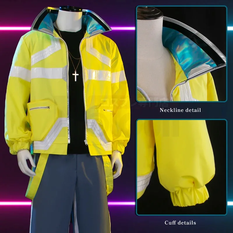 AA 1 Beer Huis Cyberpunk Edgerunners Game Anime David Martinez Cosplay Kostuum Stand Kraag Jacke w1a2t Nieuwe 2025