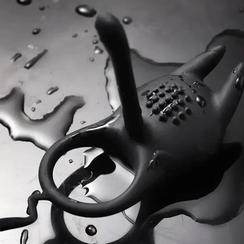 ذكر البروستاتا جهاز هزاز لتدليك الجسم حلقة مزدوجة المكونات الشرج هزاز سيليكون تأخير القذف ذكر الاستمناء الجنس لعب الكبار للرجال #1