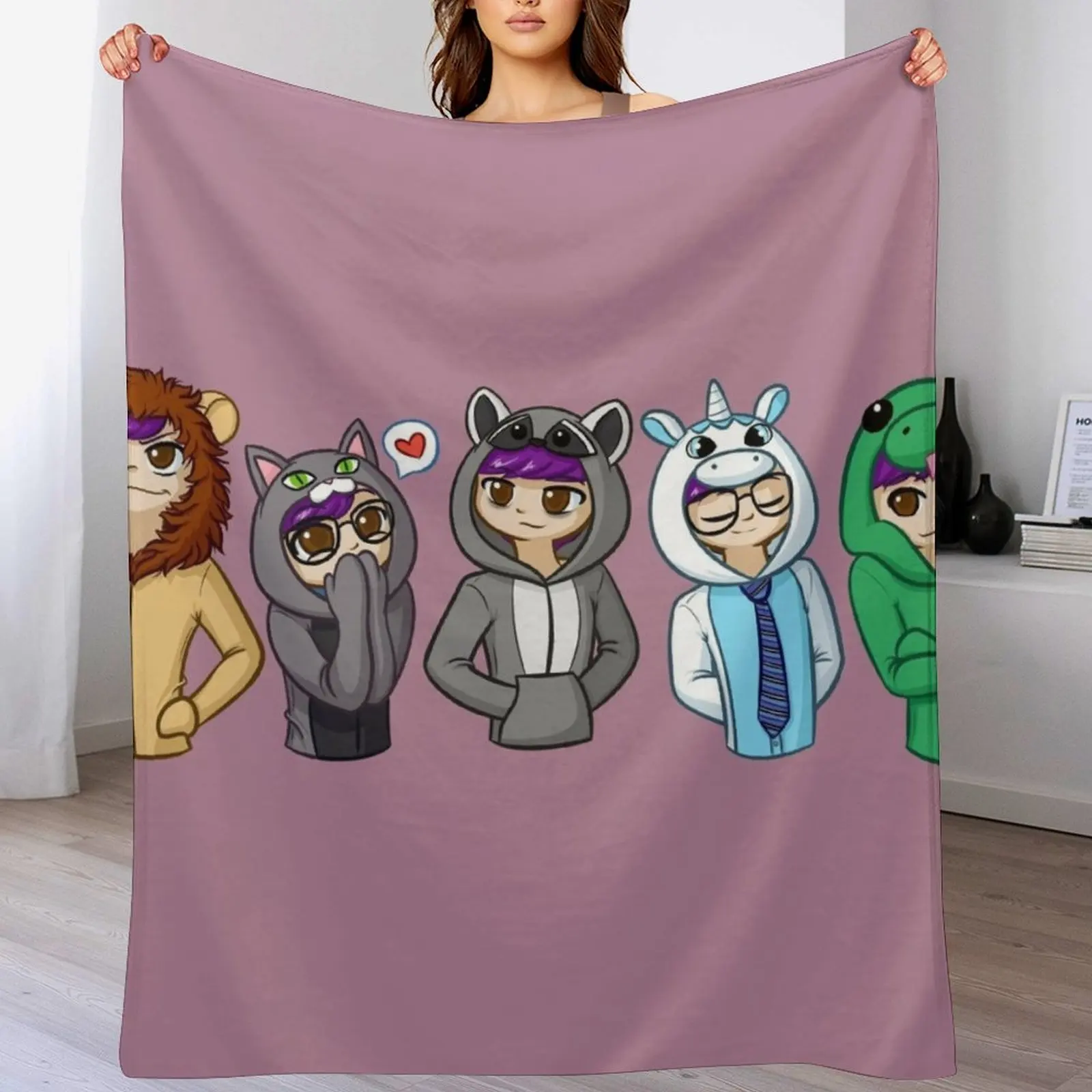 Sanders Sides Onesies - Core 4 + Deceit Throw Blanket Kid'S Warm Decorative Throw Blankets