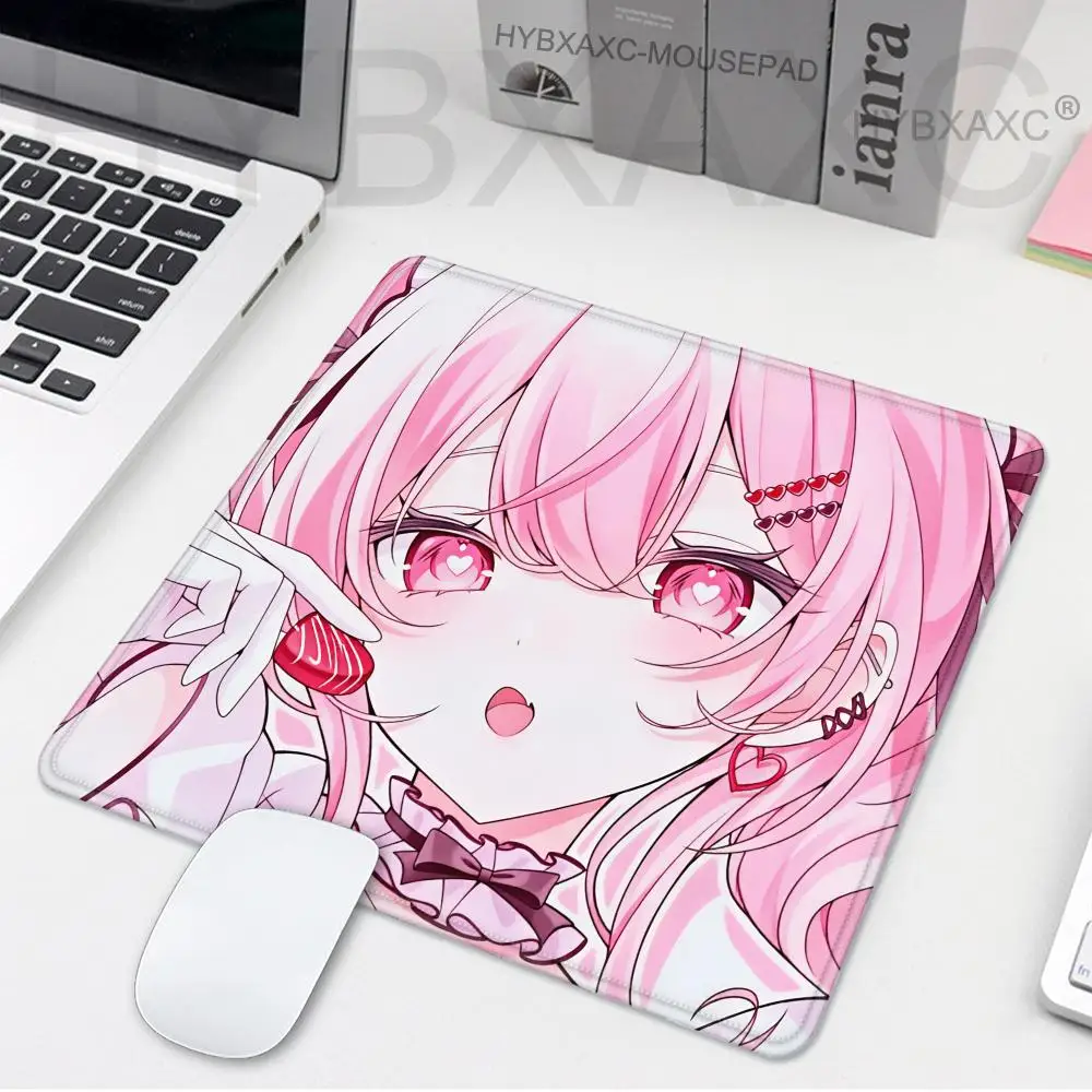

HYBXAXC Cute Pink Lolita Girl Mouse Pad Anime Aesthetic Gaming Desk Mat Anti-Slip Durable Surface for FPS Gamer Computer