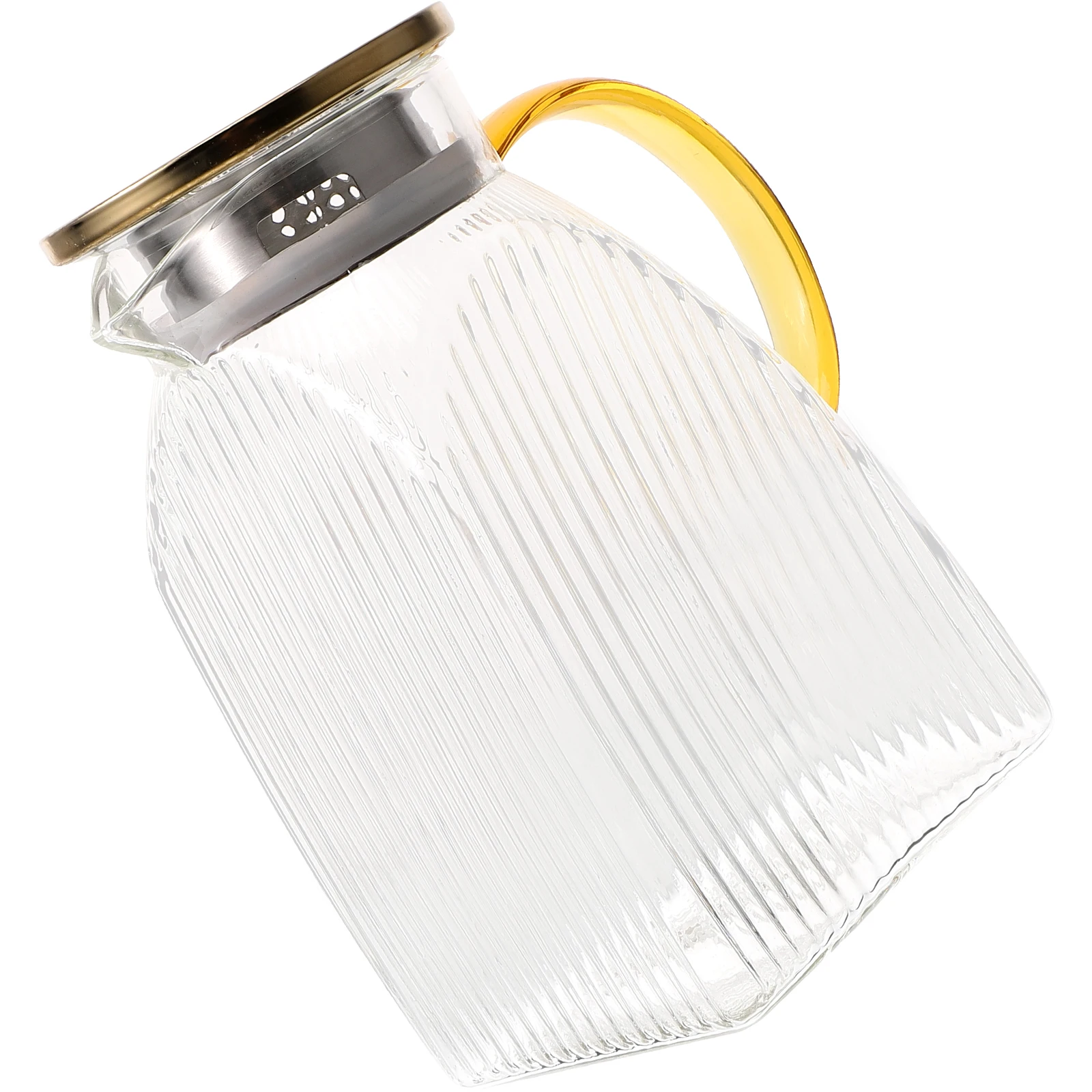 

Premium Reusable Glass Water Jug Simple Elegant Shape for Home and Restaurant Beverage Storage Cold Water Pitcher