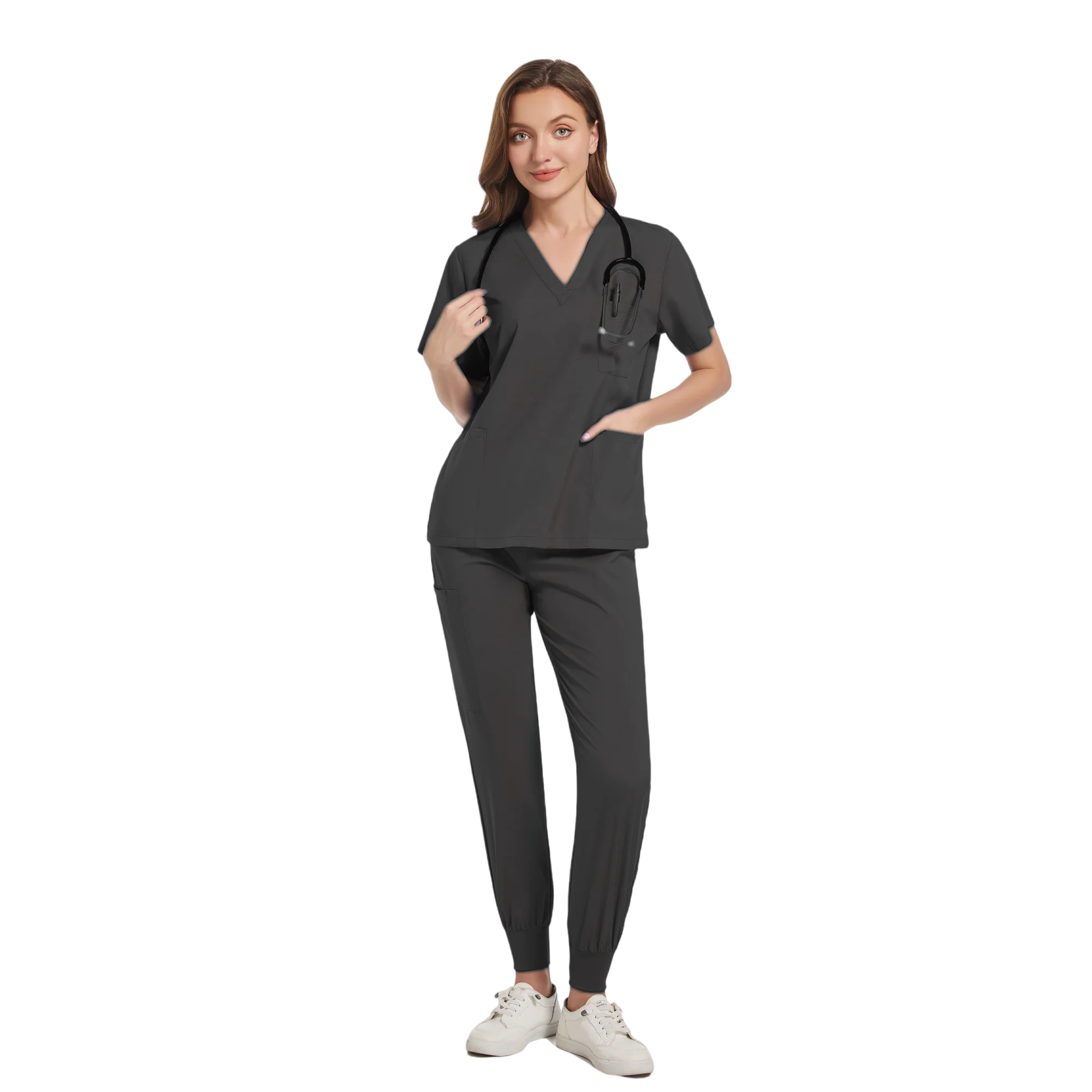 Uniforme médico de enfermera para hombres y mujeres, conjunto de ropa de trabajo de enfermería clínica, traje de laboratorio para mascotas, accesorios de Spa veterinario