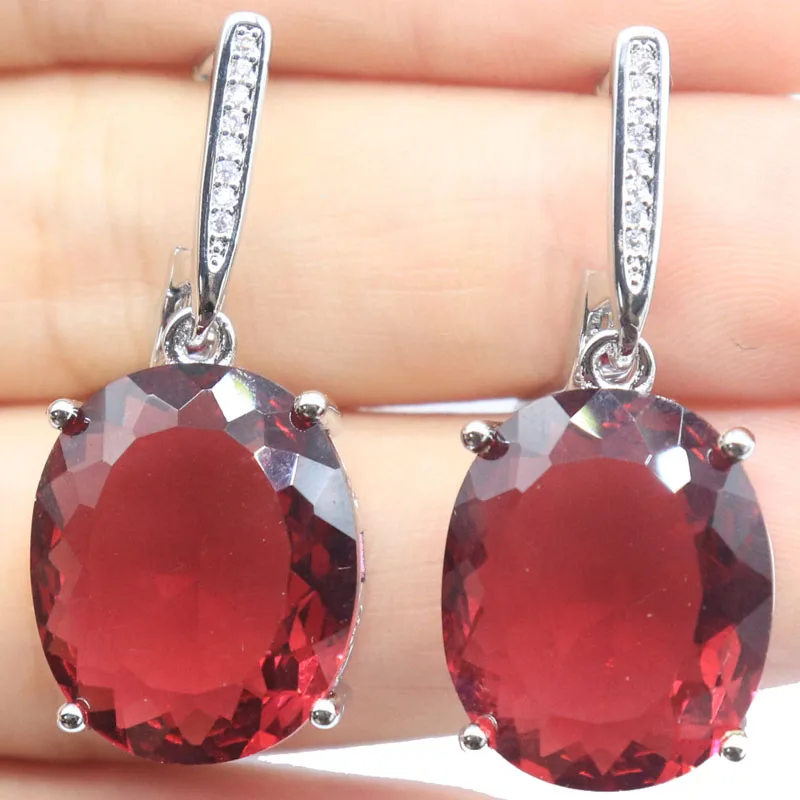 

Buy 5 Get 1 Free 37x15mm Delicate Fine Cut Swiss Blue Topaz Pink Raspberry Rhodolite Garnet Golden Citrine CZ Silver Earrings