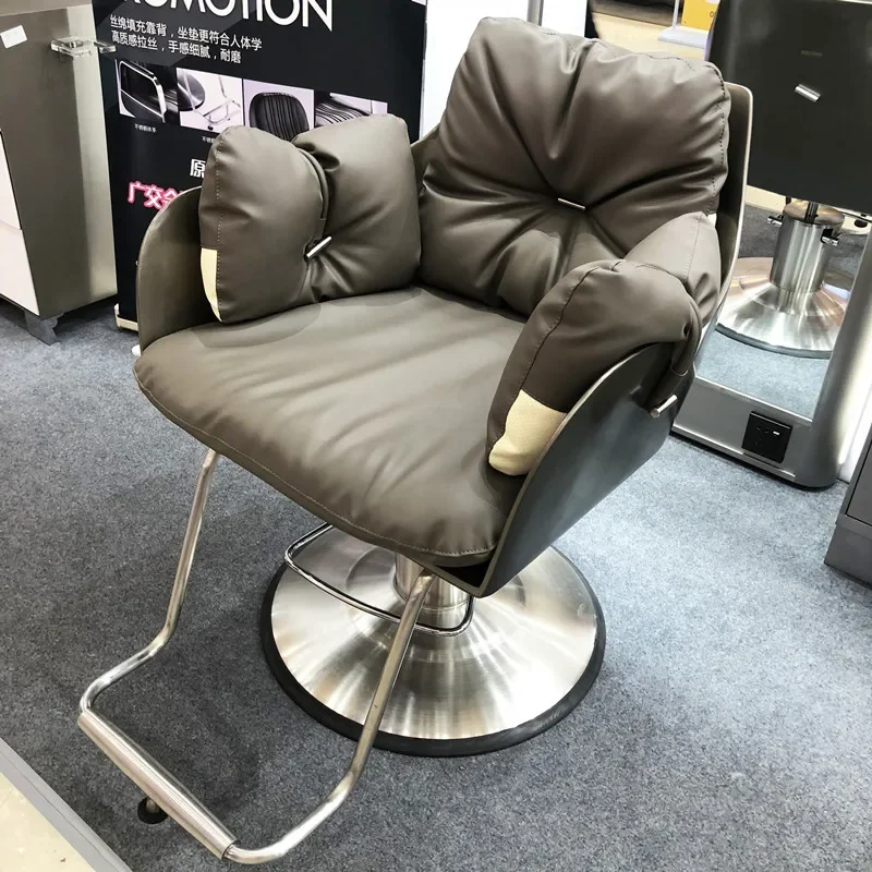 

Customized barbershop hairdressing chair hair salon special net red chair lifting haircut chair dyeing European lifting