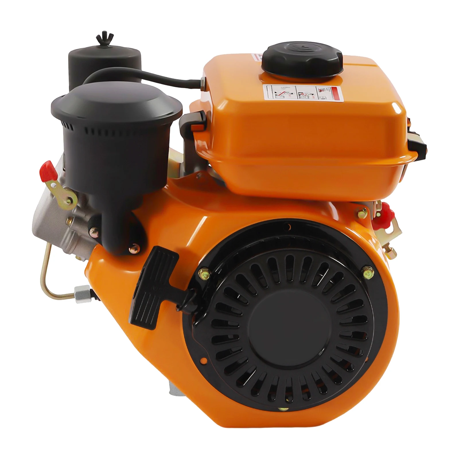 

2200W 3HP 4 Stroke Diesel Engine, Oblique Horizontal Engine Manual Single Cylinder Air-cooling Start Speed 3000rpm