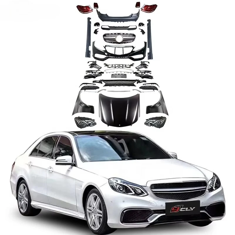 

Car Bumpers for E-class W212 Pre Facelift E63S Body Kit Headlights Taillights Fenders Hood Side Skirt Diffuser Tips
