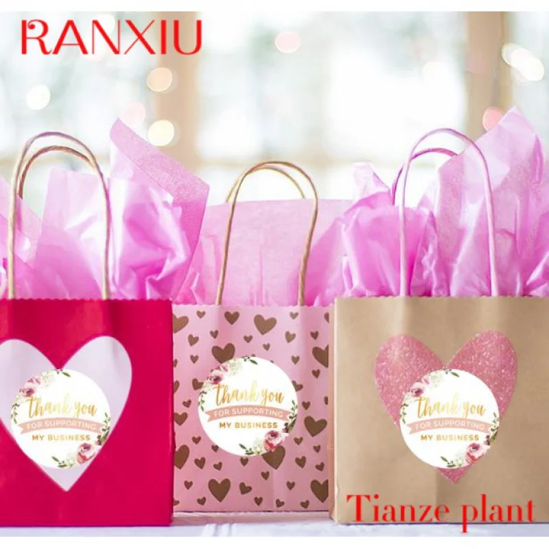 Custom Ins fashion style gradient color gift bag spot handbag customized your own logo packaging paper gift bag