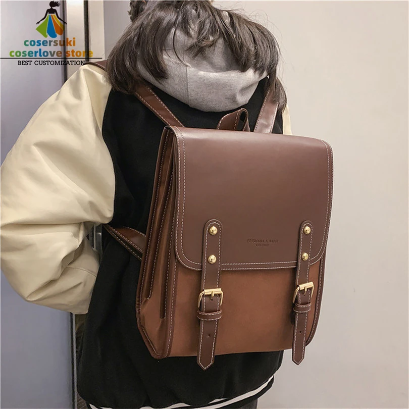 

Stampede Vash the Stampede Cosplay Backpack Brown Daypack Anime Birthday Gift Bag