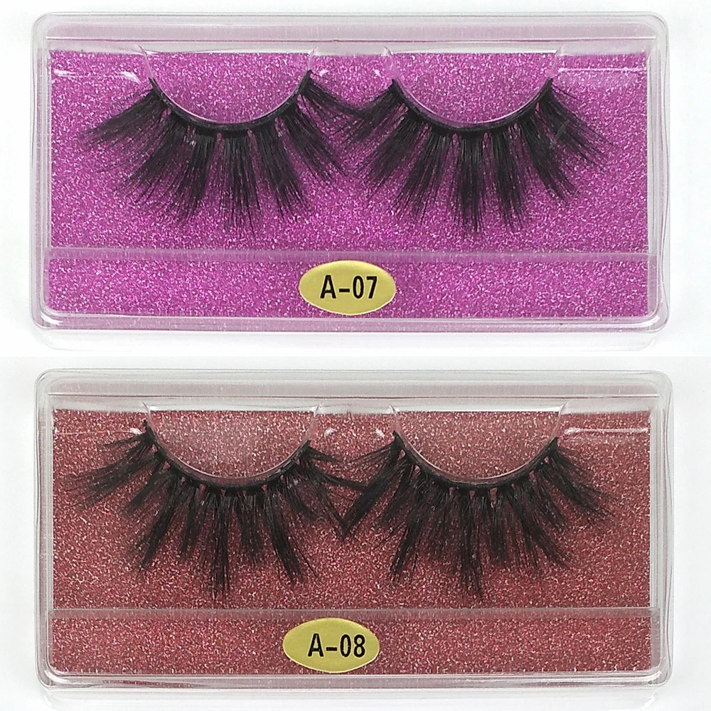 Wimpern nerz 25mm Großhandel 50/100/150/200 Pairs 25mm nerz wimpern Natürliche lange Dramatische Flauschigen Wimpern Make-Up Wimpern In Groß