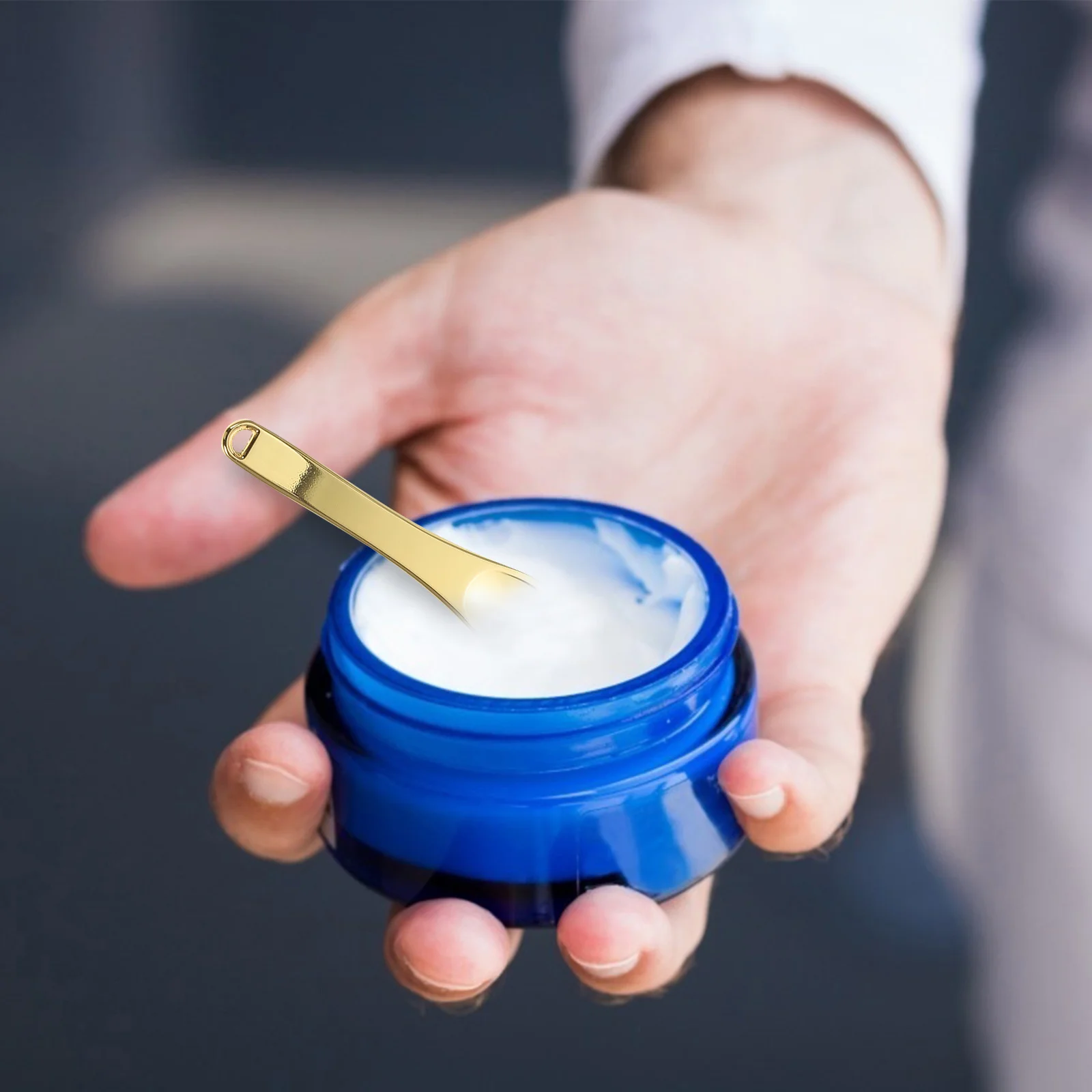 5 قطع من ملاعق كريم الوجه المحمولة المميزة للمكياج، أدوات متينة للعناية بالبشرة، كريم عين، عصي اختيار الوجه #4