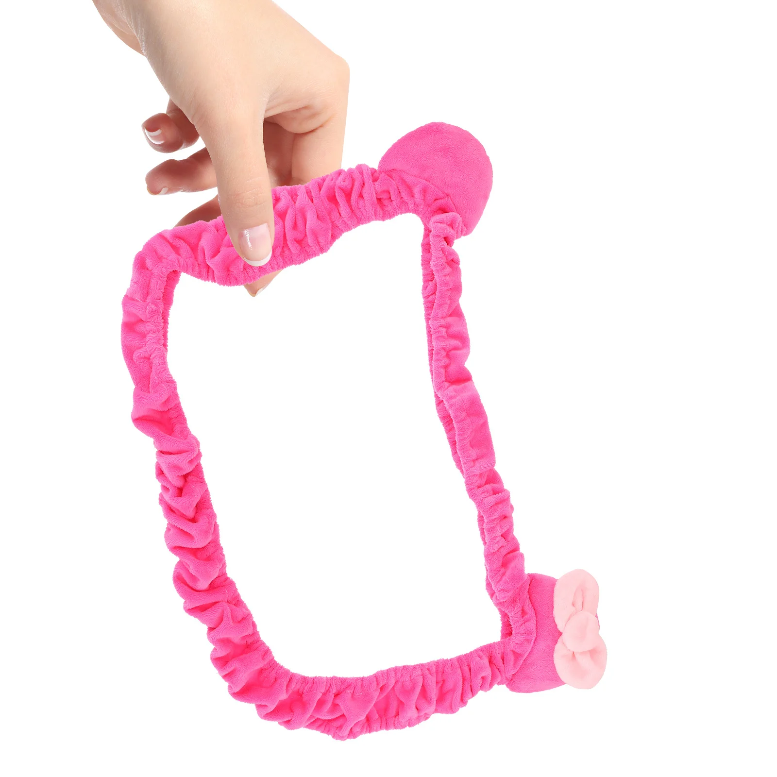 1Pcs Lovely Elastic Monitor Cover Durable Cat Ear Design Dustproof for 20-32 Inch Computer Screens Adorable Decor