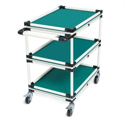 Anti statische Bar Trolley Turnaround Auto Montagelinie Werkbank Mobile Trolley Material Rack Werkstatt Rack