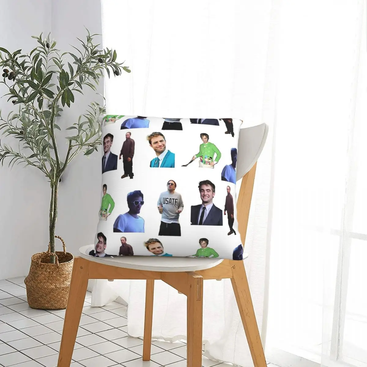 Robert Patinson Sticker Pack pillowcase printed cushion cover sofa waist pillow pillow cover