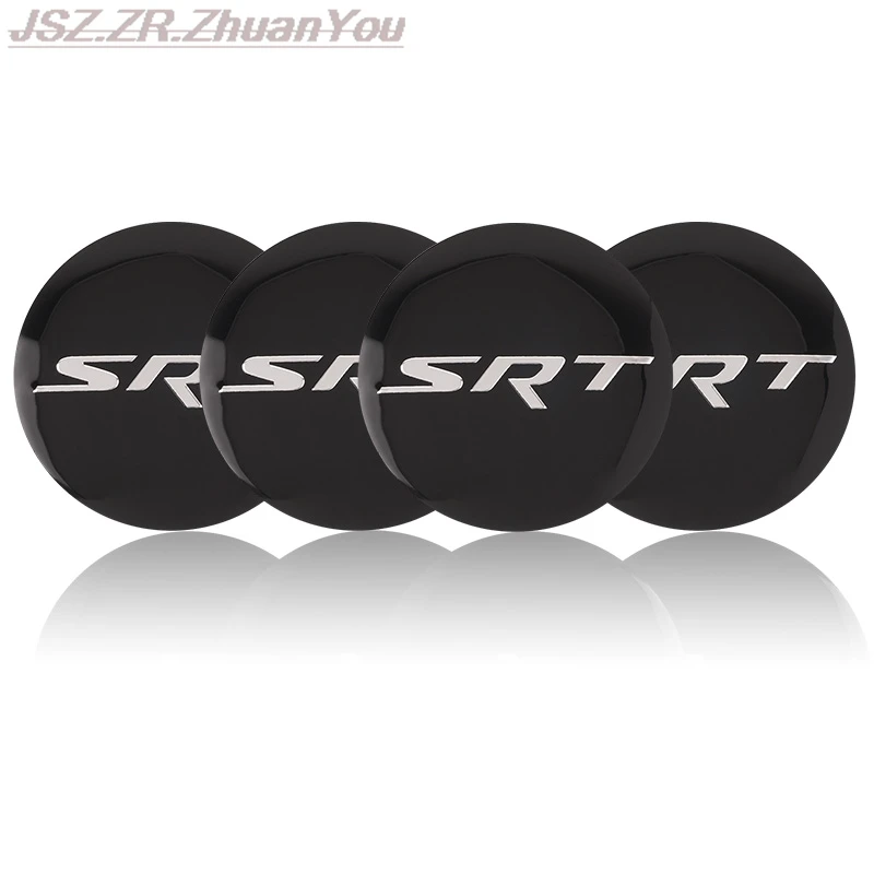 3D Car Emblem Wheel hub Center Cap Badge Covers Sticker Decals Styling For Dodge SRT Charger Challenger Hell Cat Chrysler 300C view 6