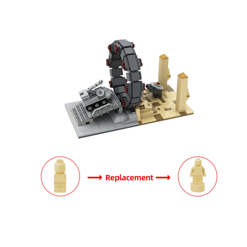 Gobricks MOC sc-fi 映画スターゲイトコマンド宇宙旅行宇宙船ビルディングブロック DIY モデルレンガ知育玩具キッズギフト