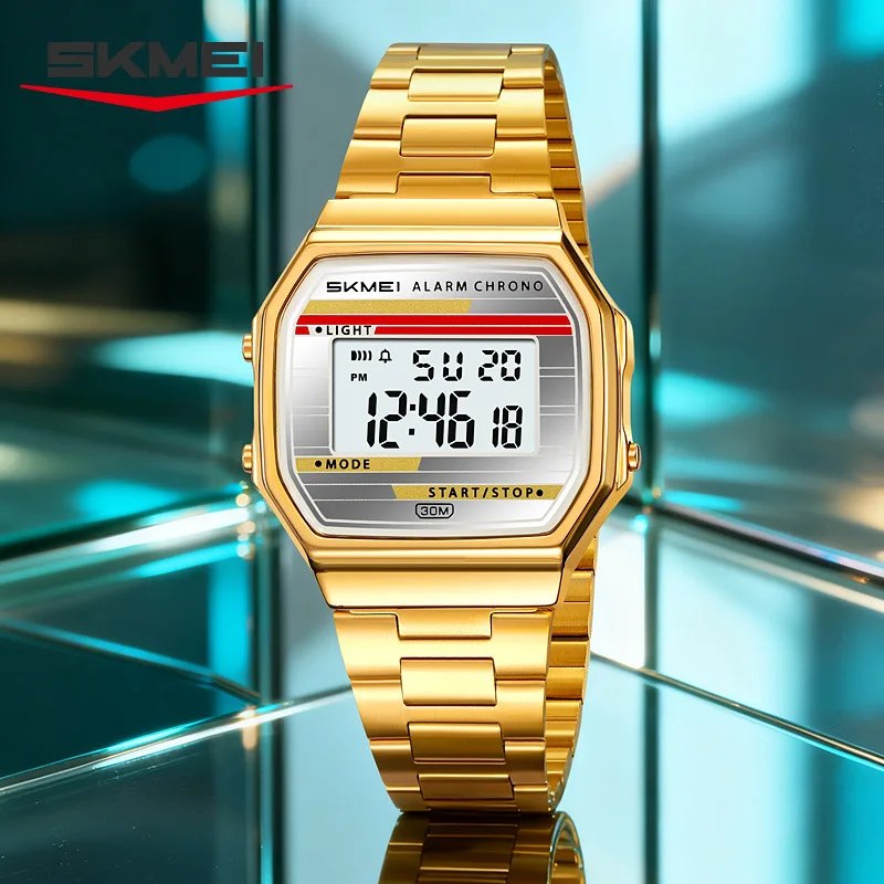 SKMEI 2514 Small Square Electronic Watch Waterproof Luminous Multi-functional Student Sports Fashion Watch Electronic Watches