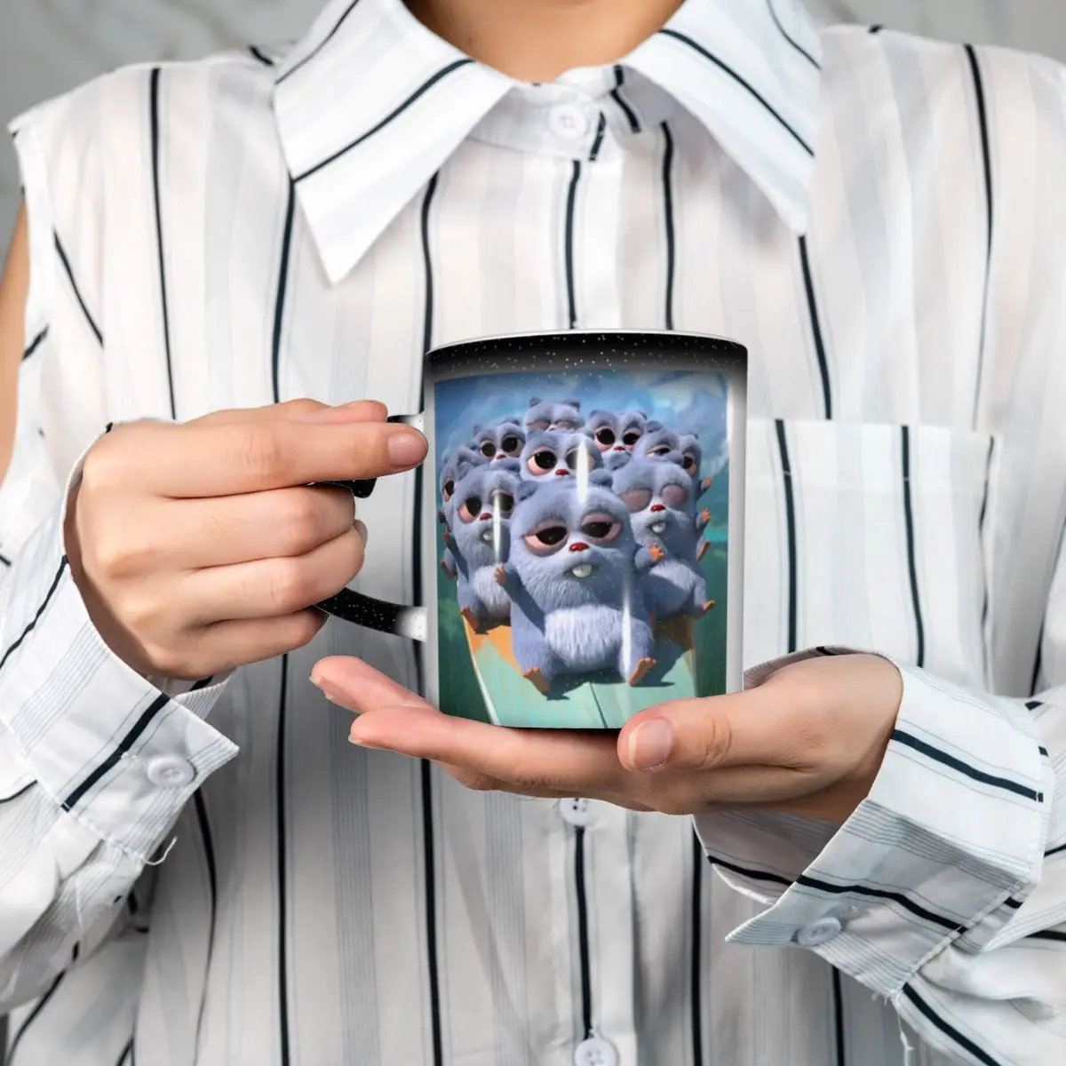 

Animation Grizzy And The Lemmings Cartoon Anime Mug Funny Ceramic Coffee Cups Tea Mugs Milk Cup Drinkware Gift for Woman Man