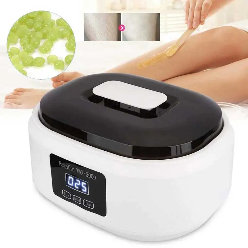 

Paraffin Wax Heater 200W Wax Therapy Machine Hands Feet Bath Body Hair Removal Digital Timing Men Women Spa Smooth Skin Care