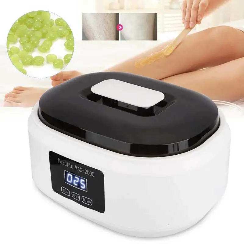 Paraffin Wax Heater 200W Wax Therapy Machine Hands Feet Bath Body Hair Removal Digital Timing Men Women Spa Smooth Skin Care