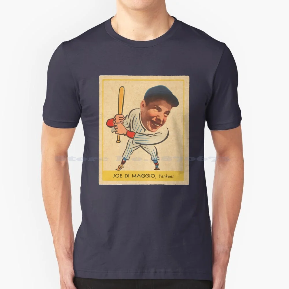 Joe Dimaggio 1938 Goudey Heads Up T Shirt 100% Cotton Tee Joe Dimaggio Baseball Joe Dimaggio 5 Sport Fan