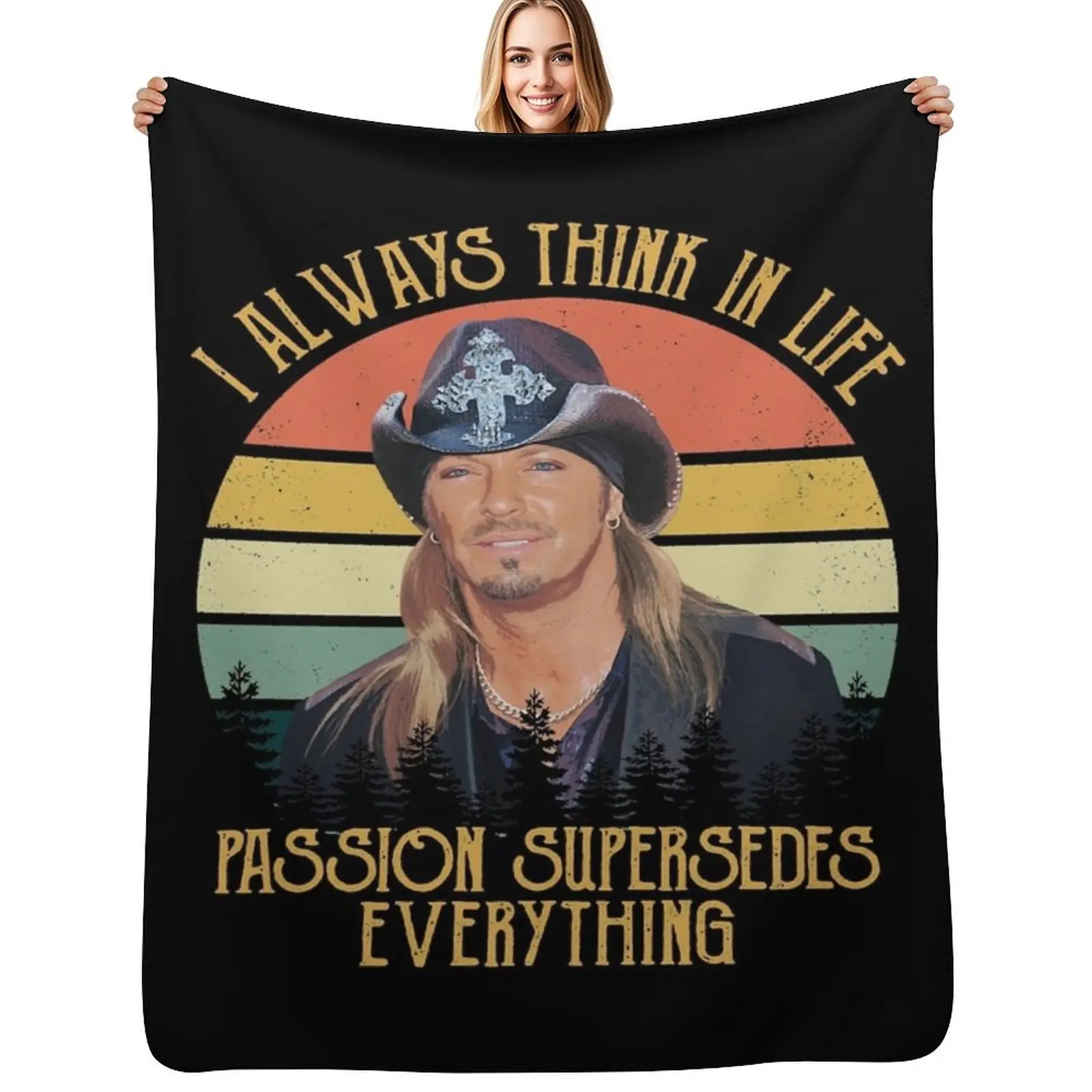 

Men Women Michaels Male Singer Bret Songwriter Funny Men Fan Throw Blanket Year Round Soft Comfortable Blanket for Home