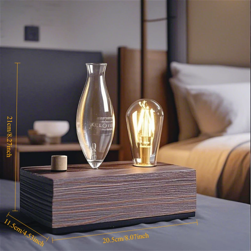 Aroma Diffuser Vintage Tungsten Filament Lamp Aromatherapy Machine Humidifier Lighting Sandalwood