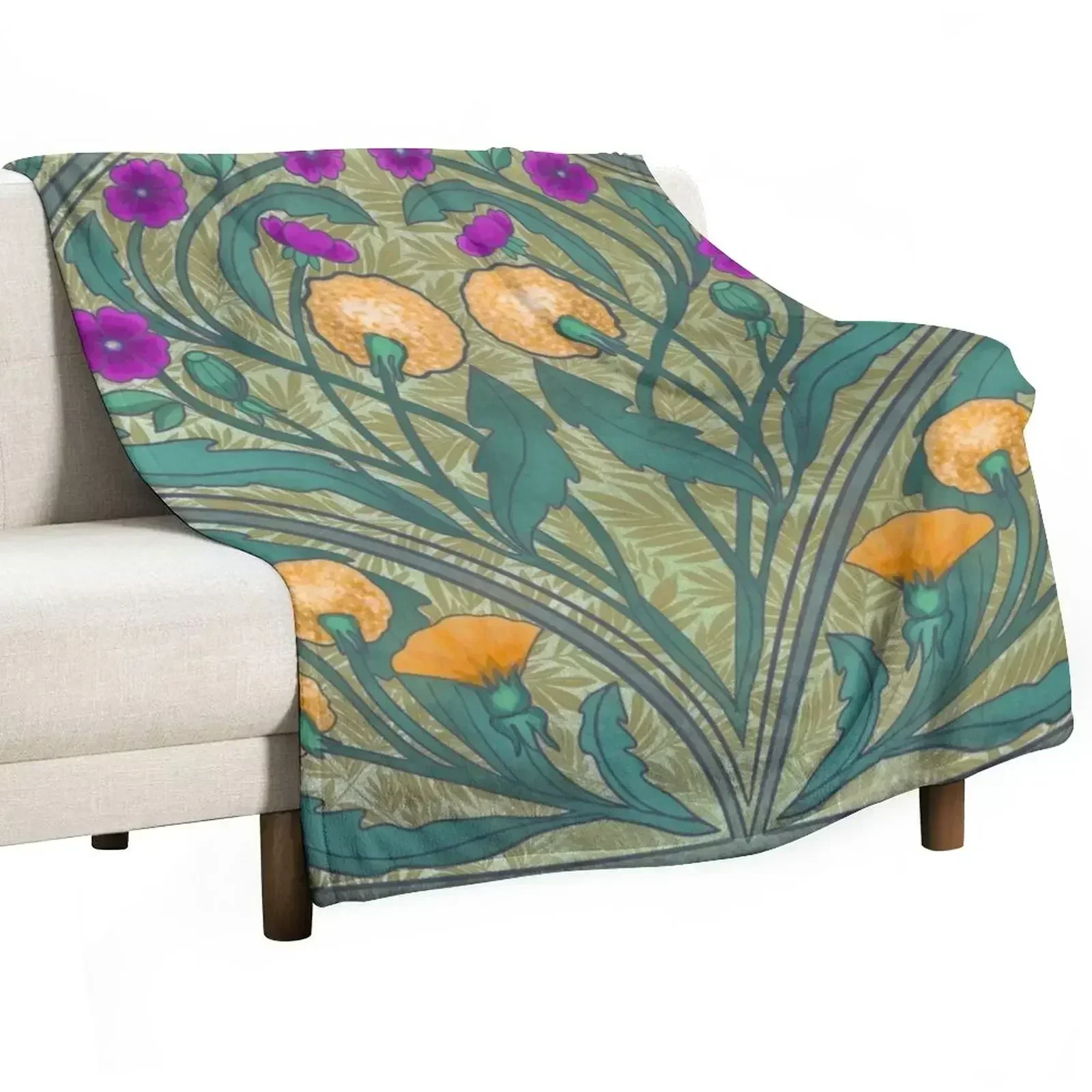 Dandelion and Primrose Throw Blanket Thin wednesday Flannels decorative bed plaid for sofa Blankets