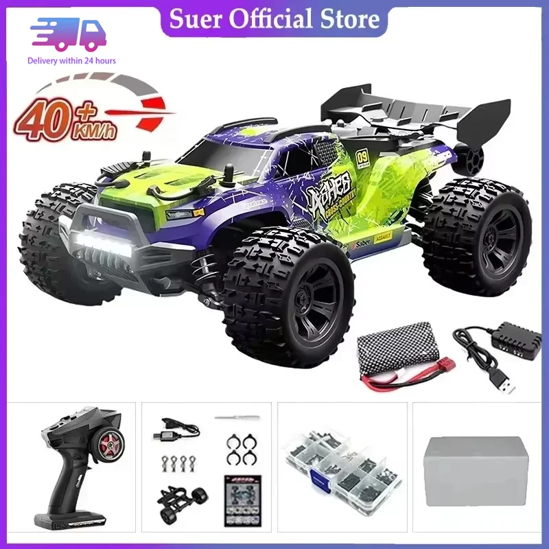 WLtoys RC 4WD 1:18 SCY 18101 Kids, LED RC Car, Giant Drifting Car, High Speed, 40 Km/h, VS 144001