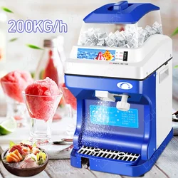 120/200 KG/H Elektrische Eis Rasierer Zweig Brecher Chopper Smoothie Mixer Granisierung Maschine Schredder Schnee Kegel Würfel Maker