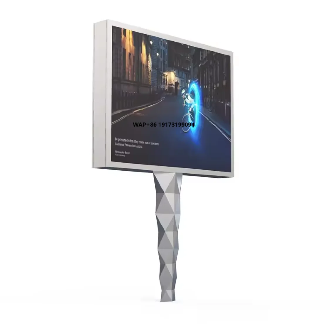 Highway Side Outdoor Waterproof Large Led Screen Advertising Solar Powered Sign Digital Billboard Display