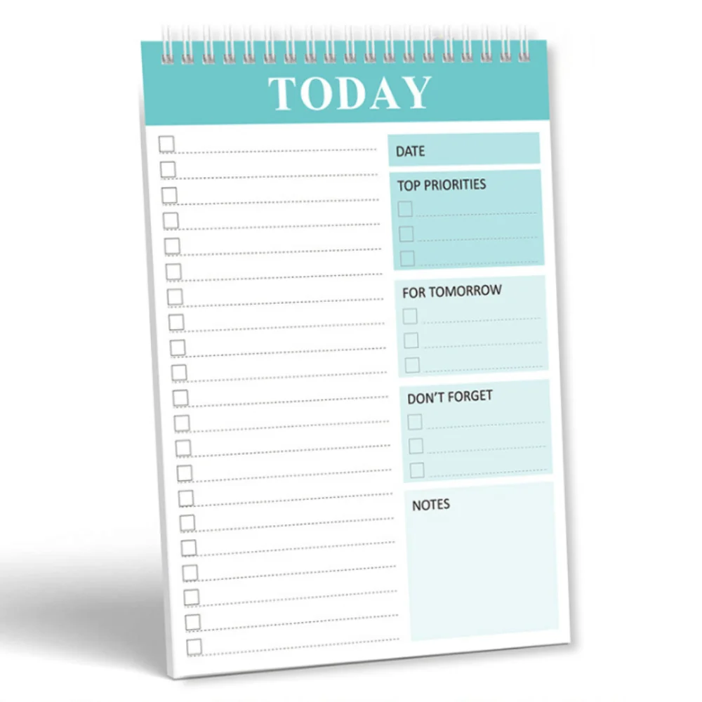 Wide To Do Planner Weekly Planning Notepad A5 Notebook Planner Stationery Weekly Meal Planner Pad Undated Schedules