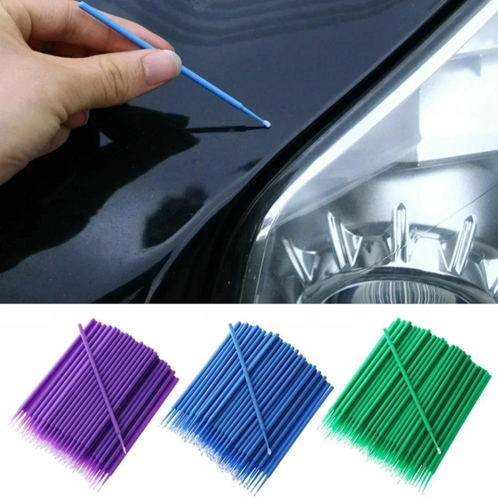 

100Pcs Car Paint Repair Applicator Pen Brushes Touch-up Disposable Dentistry Pen Car Applicator Stick Car Paint Brushes