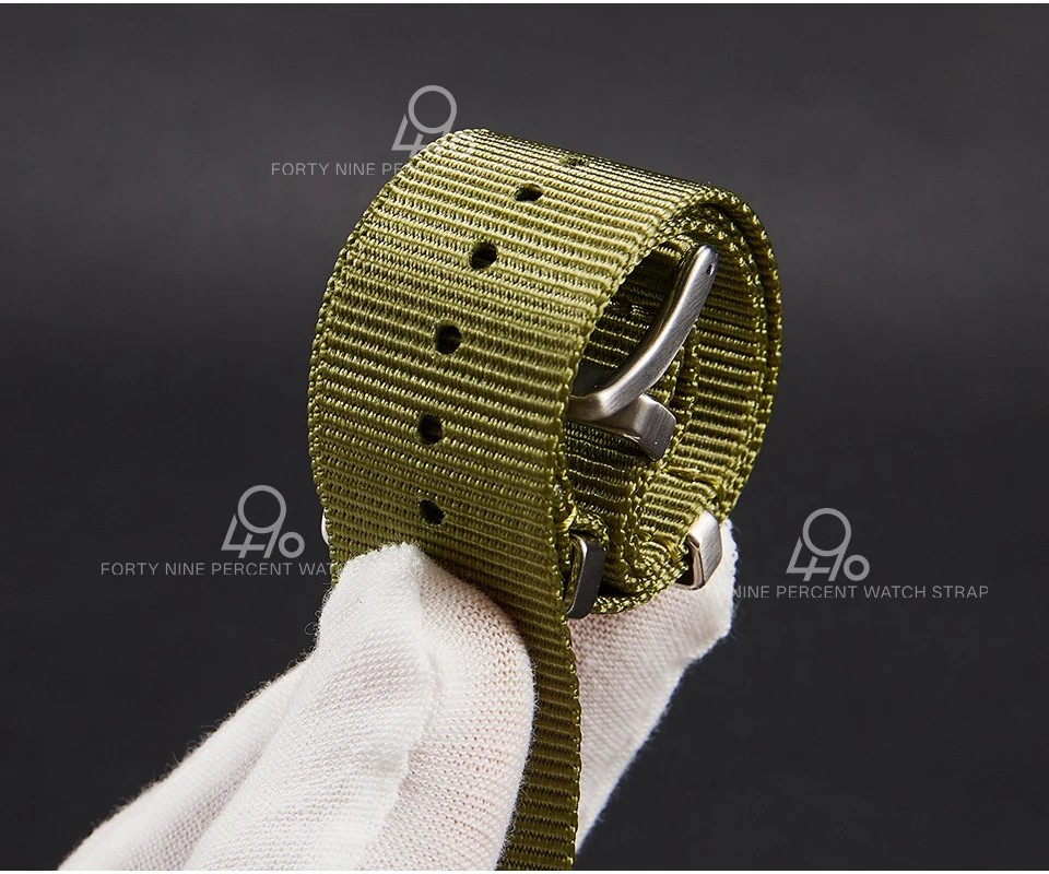 2026 Bestseller NATO-Uhrenarmband 20mm 22mm Luxuriöses Gewebtes Nylon-Uhrenarmband für Mido Longines Omega – Detail 5