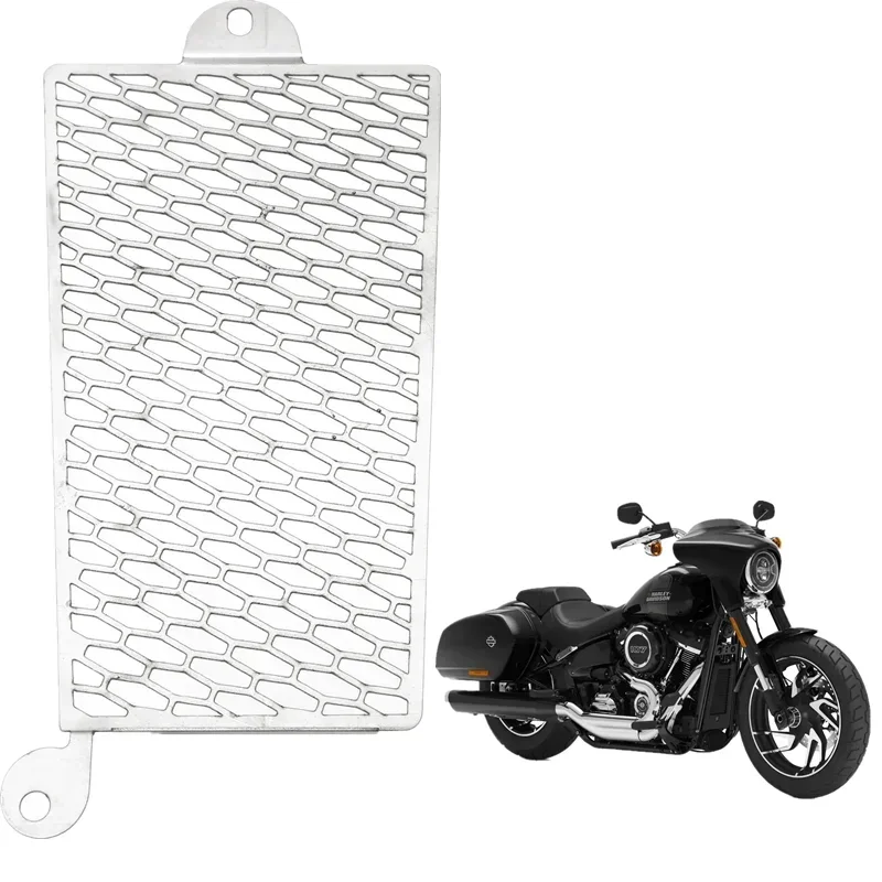 

Для Harley Softail Deluxe Fat Boy Sport Glide 2018-2022 Запчасти для мотоциклов Решетка радиатора Защитная крышка масляного радиатора