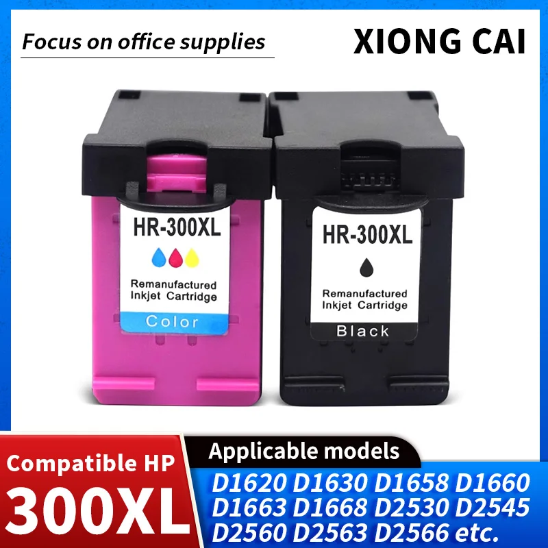 compatibility for HP 300 HP300XL Remanufactured InkJet Ink Cartridge Deskjet F2410 F2418 F2420 F2423 F2430 F2440 F2476 printer