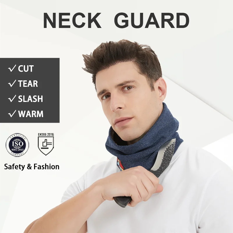 Winter Warm Hat Cut Resistant Neck Guard Anti-cut Men Women Cap Motorcycle Mask Fashion Two in One Head and Neck Protector